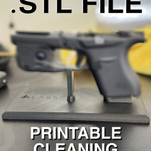 3D Printable Firearm Cleaning Stand STL for Glock 43 | Gun Display Stand Digital File | Pistol Maintenance Rack